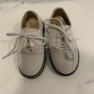 Janie and Jack Dress Shoes - Tan suede shoes; New (worn once); Walker Size 5